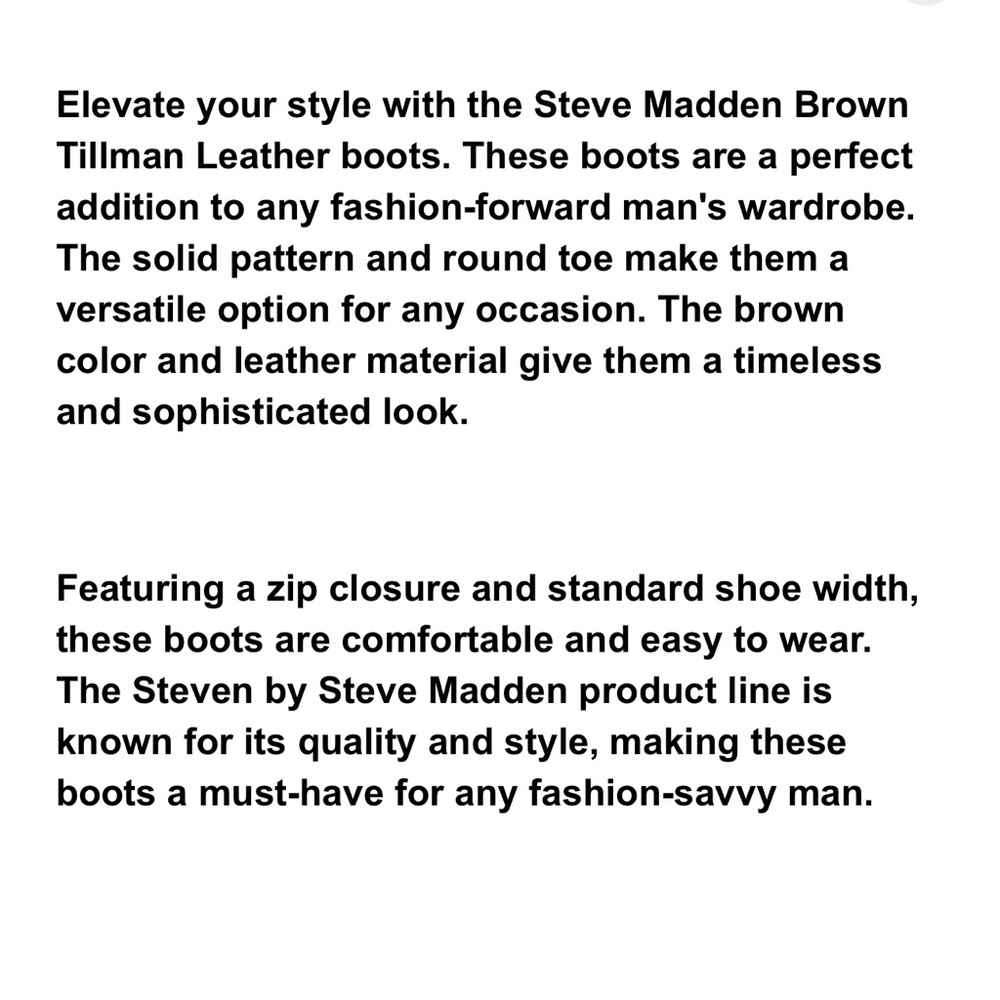 Steve Madden Leather Boots - Picture 2 of 11